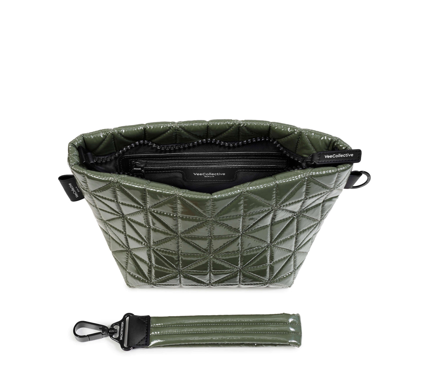 khaki green vinyl