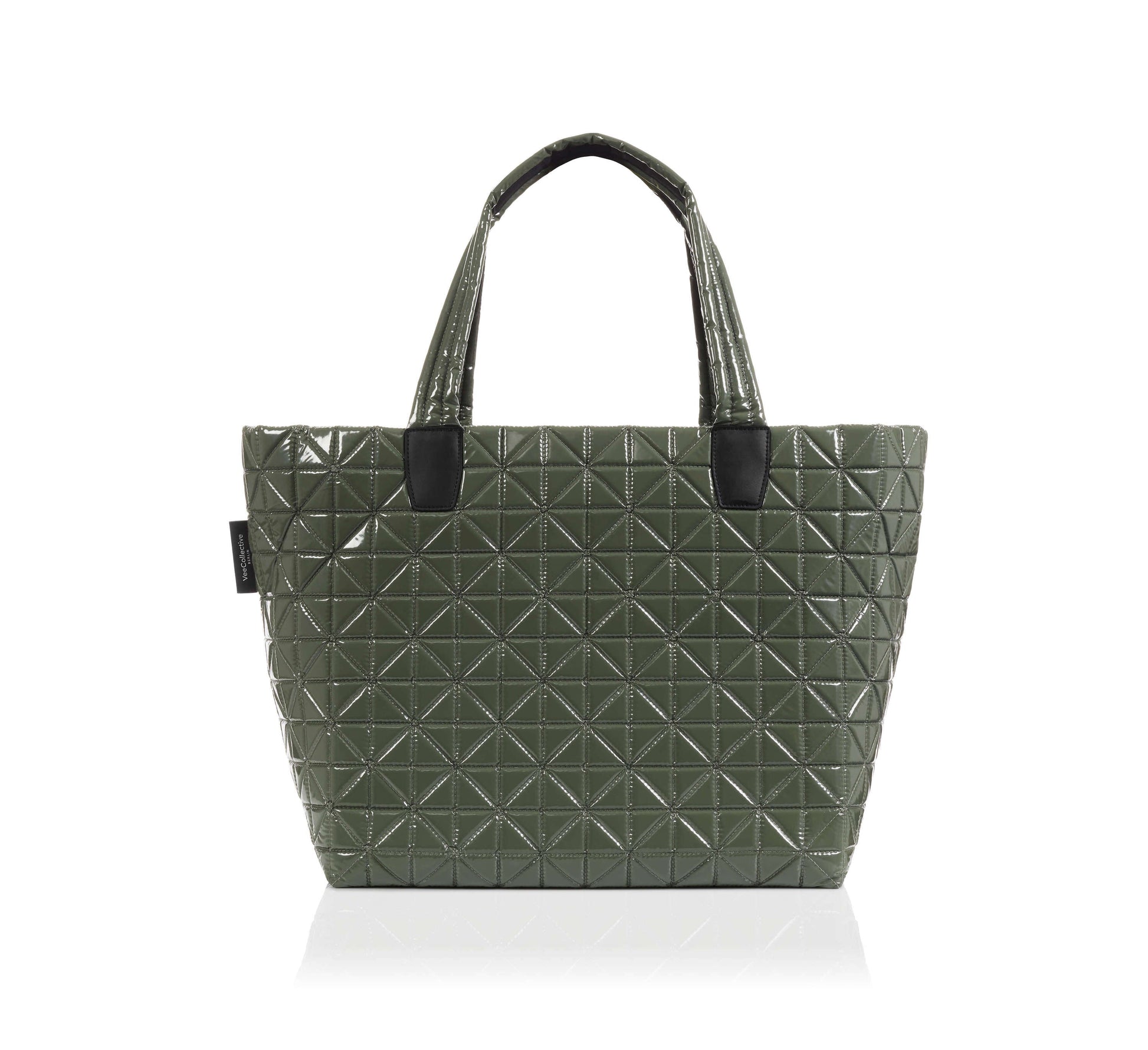 large / khaki green vinyl